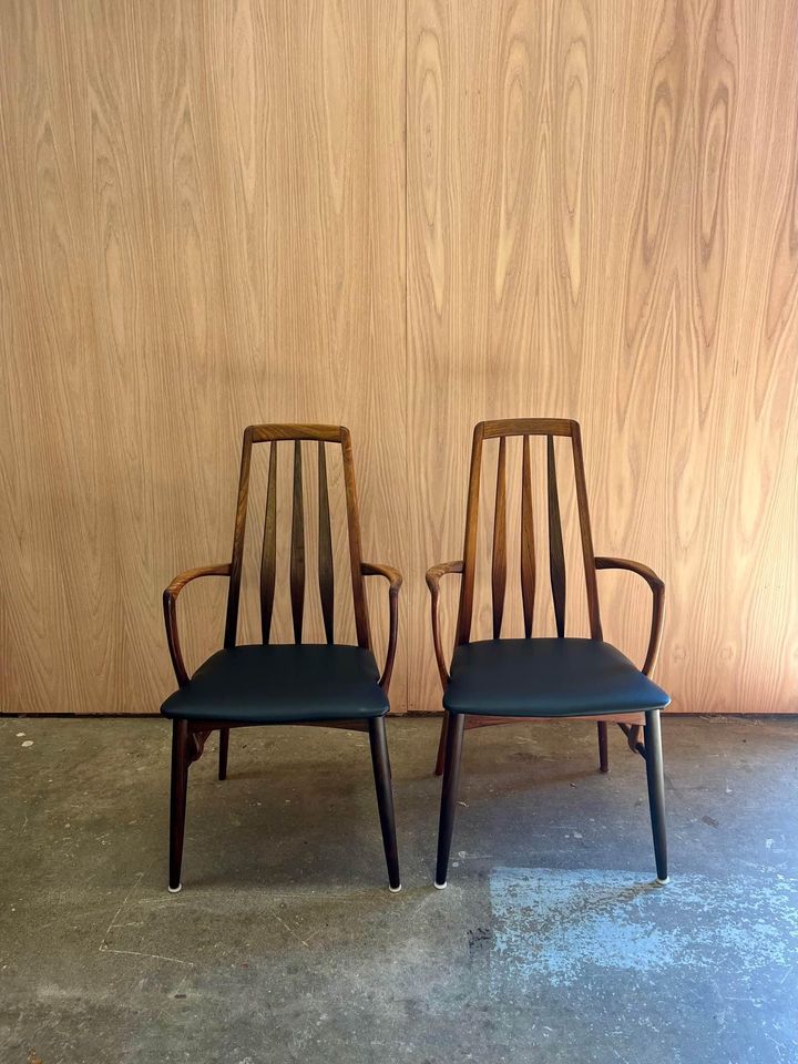 Set of 8 1960s Rosewood ‘Eva’ dining chairs by Nils Koefoed