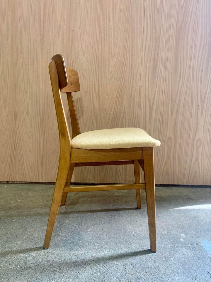 Set of Four 1970s Danish Teak and Beech Dining Chairs