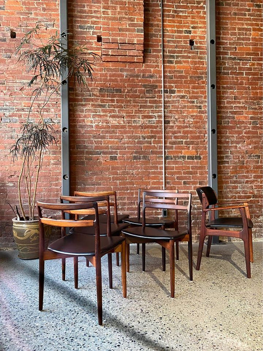 Set of six 1960s Danish Rosewood Dining Chairs