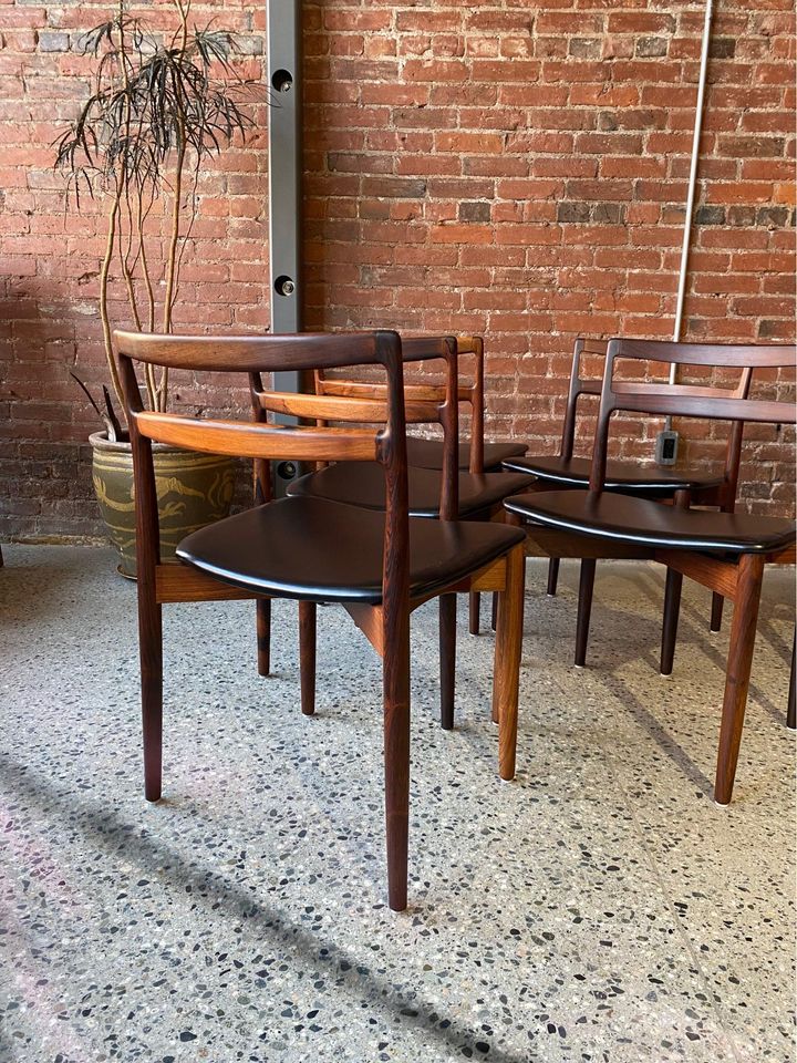 Set of six 1960s Danish Rosewood Dining Chairs