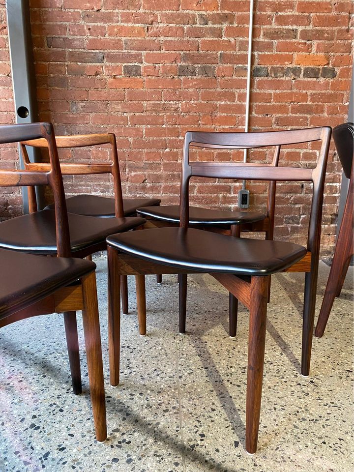 Set of six 1960s Danish Rosewood Dining Chairs