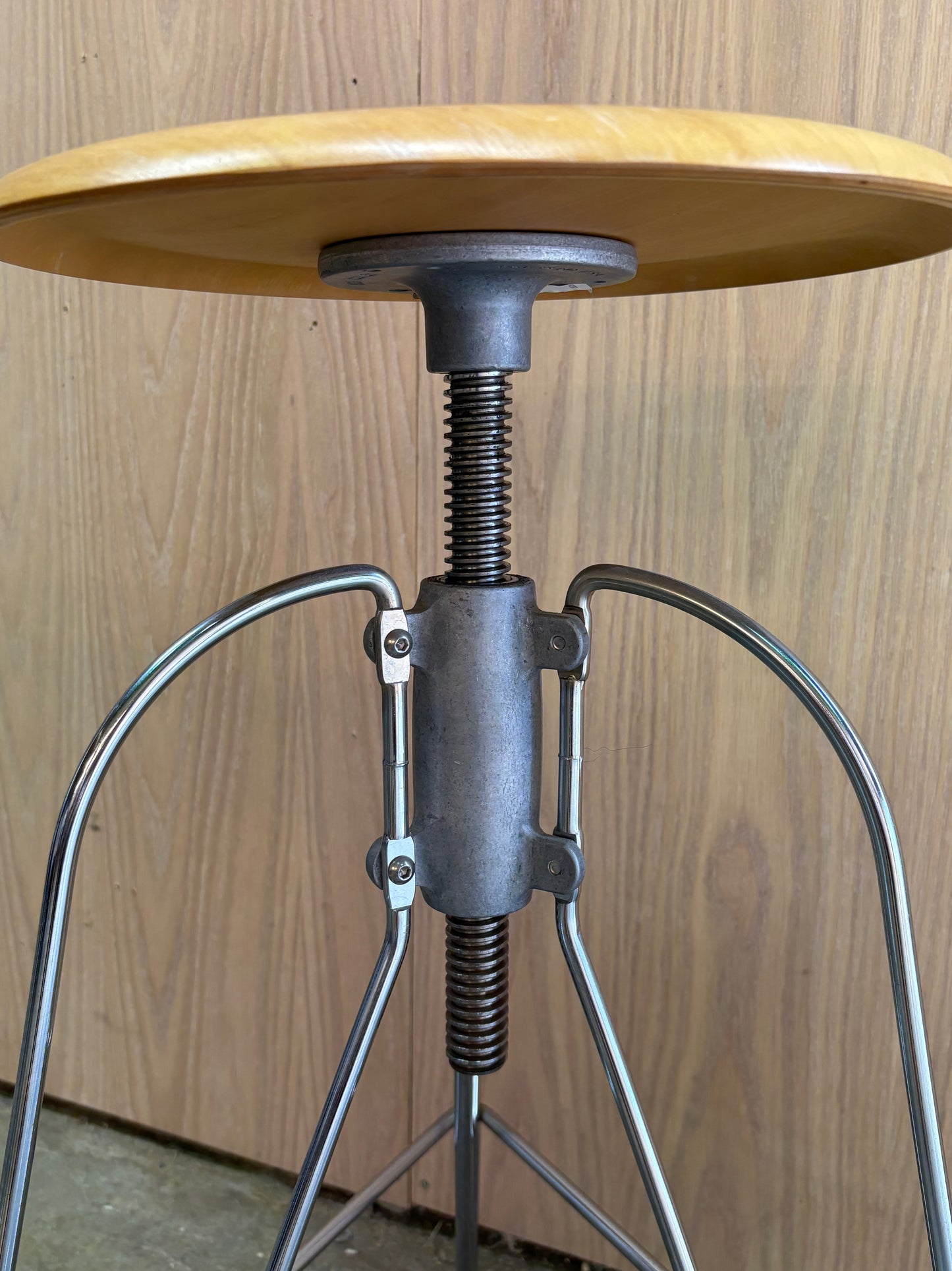 Set of 3 Adjustable Barstools by Jeff Covey – Industrial Modern Elegance