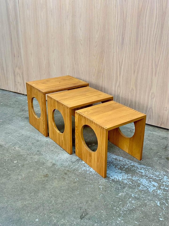 Solid Teak Nesting Tables by Jens Quistgaard