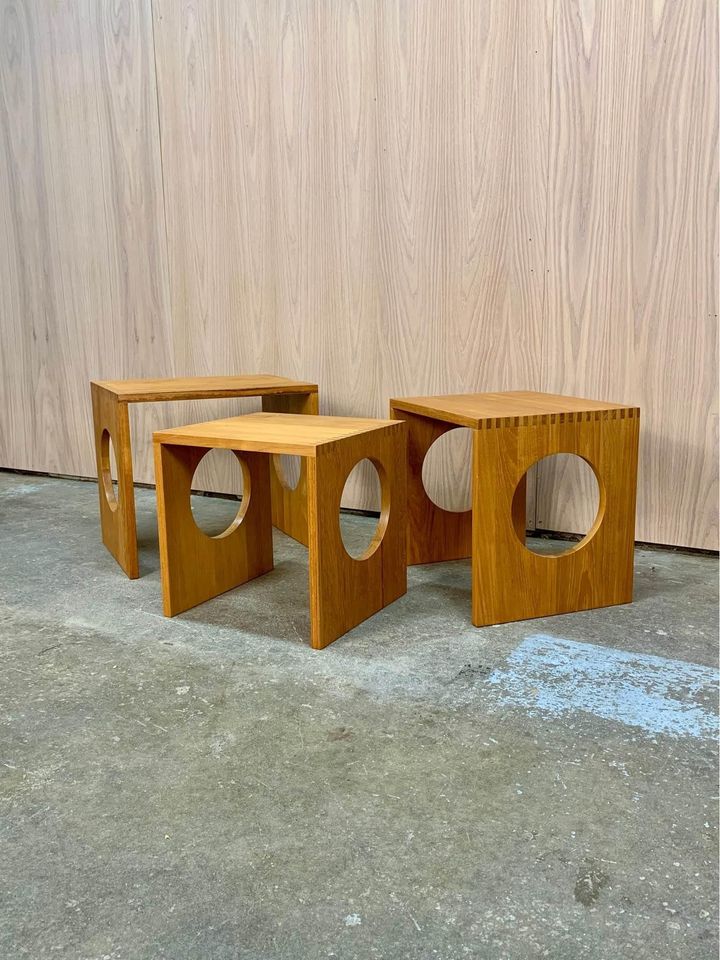 Solid Teak Nesting Tables by Jens Quistgaard