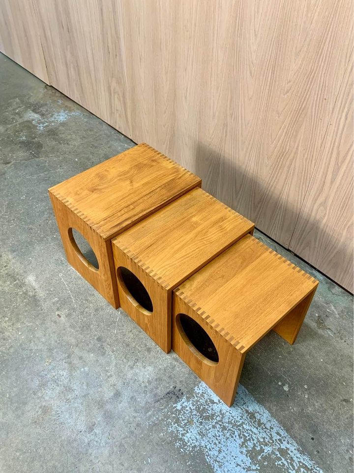 Solid Teak Nesting Tables by Jens Quistgaard