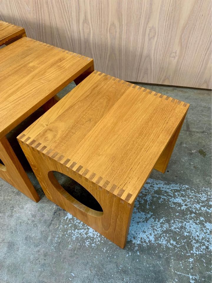 Solid Teak Nesting Tables by Jens Quistgaard