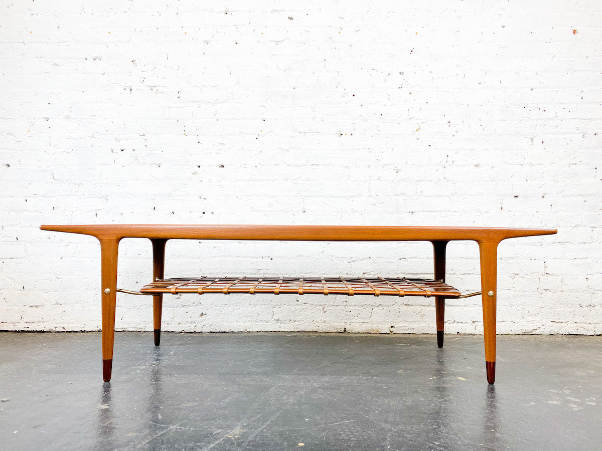 1950s Teak and Mosaic Coffee Table