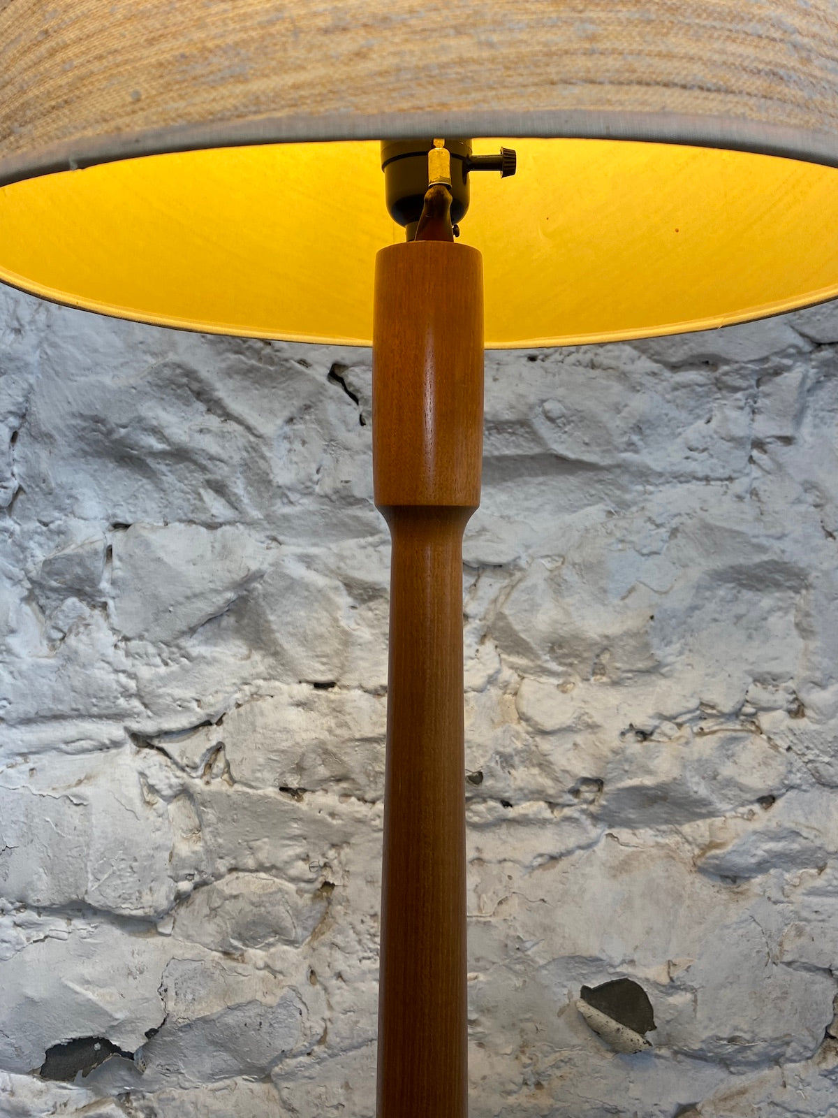 Teak Table Lamp