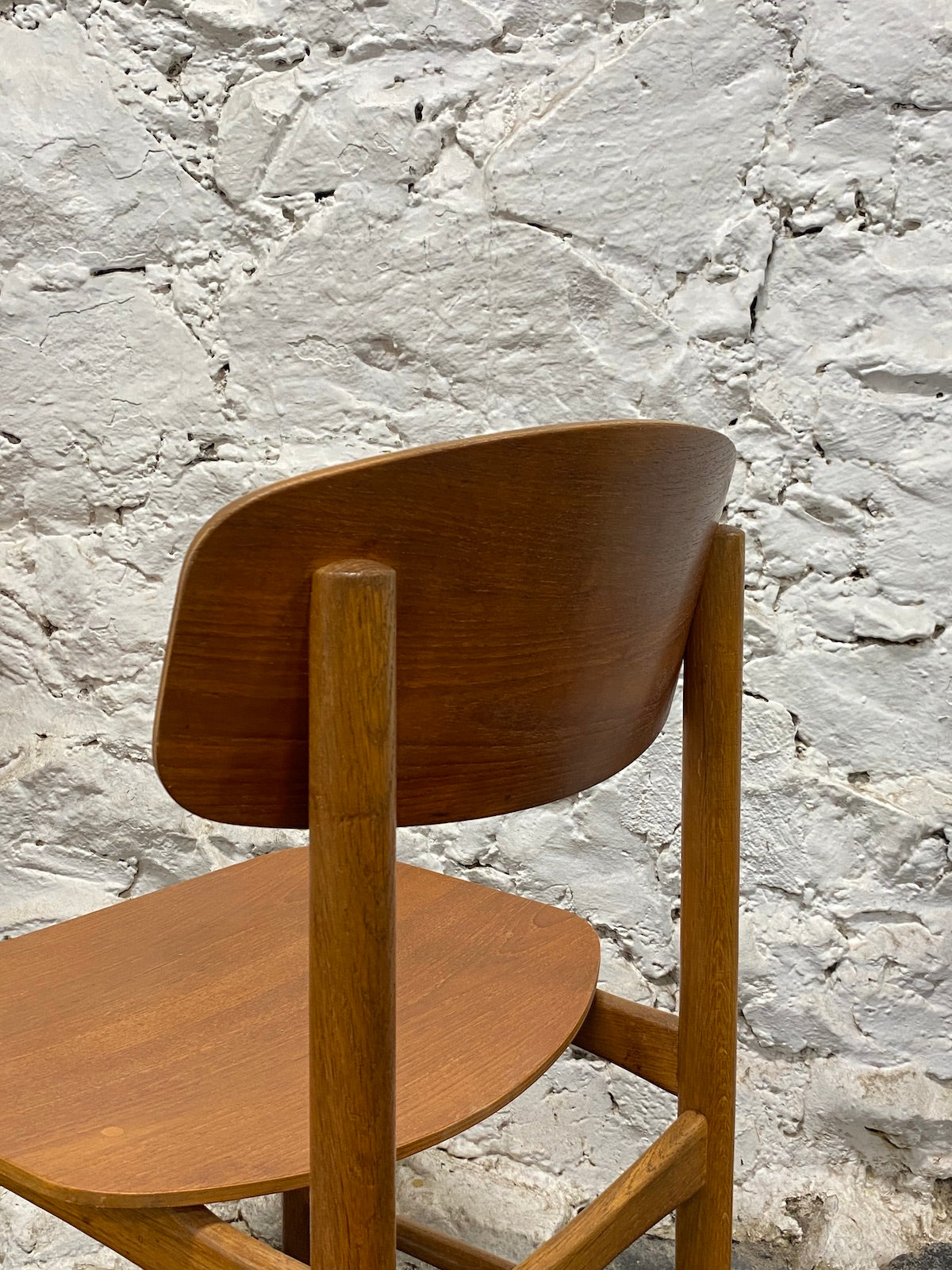 Pair of Børge Mogensen Teak and Oak Dining Chairs