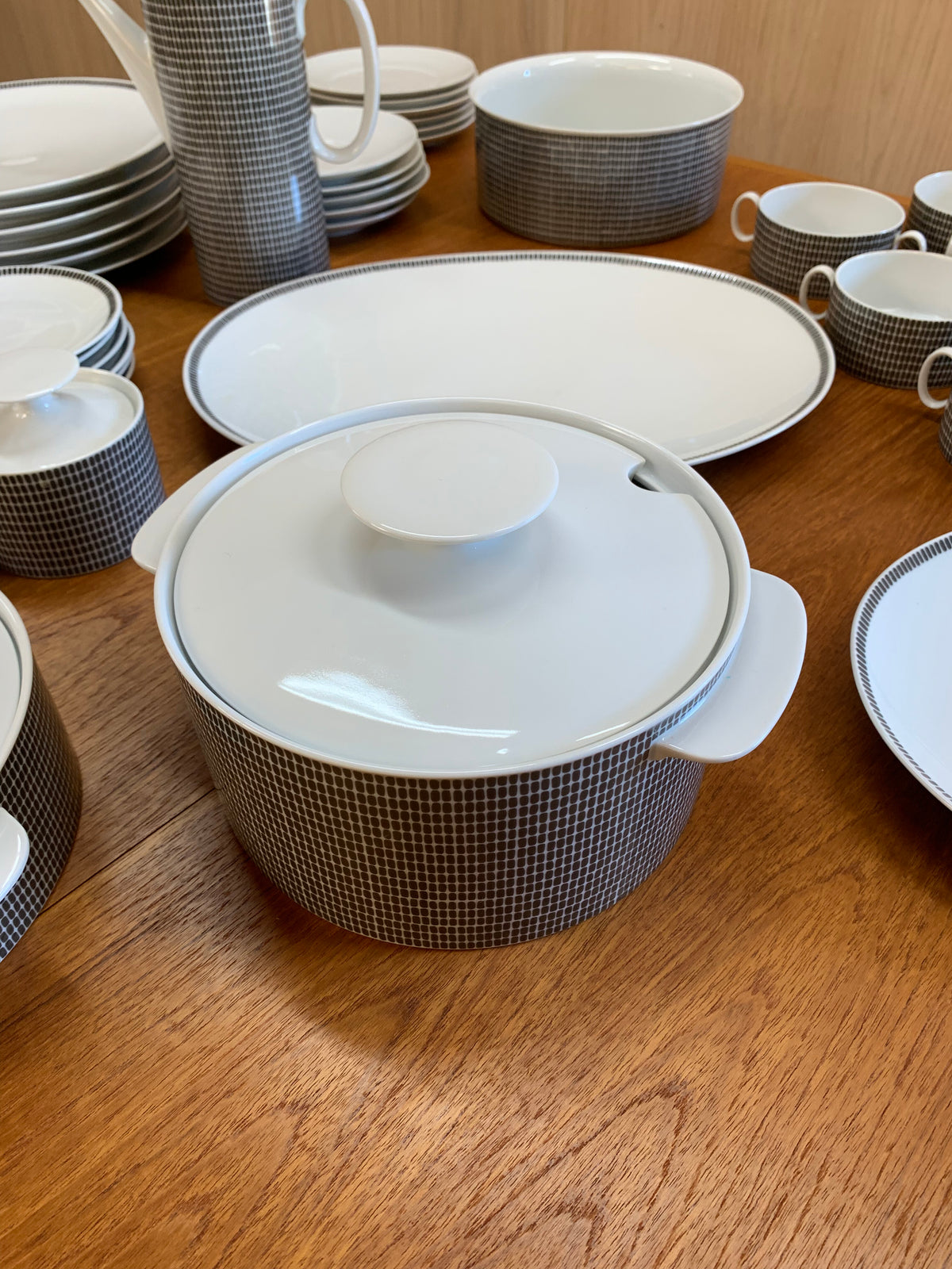 Thomas Germany “Onyx Grey” – Complete Mid-Century Dinnerware Set – Pray for Modern