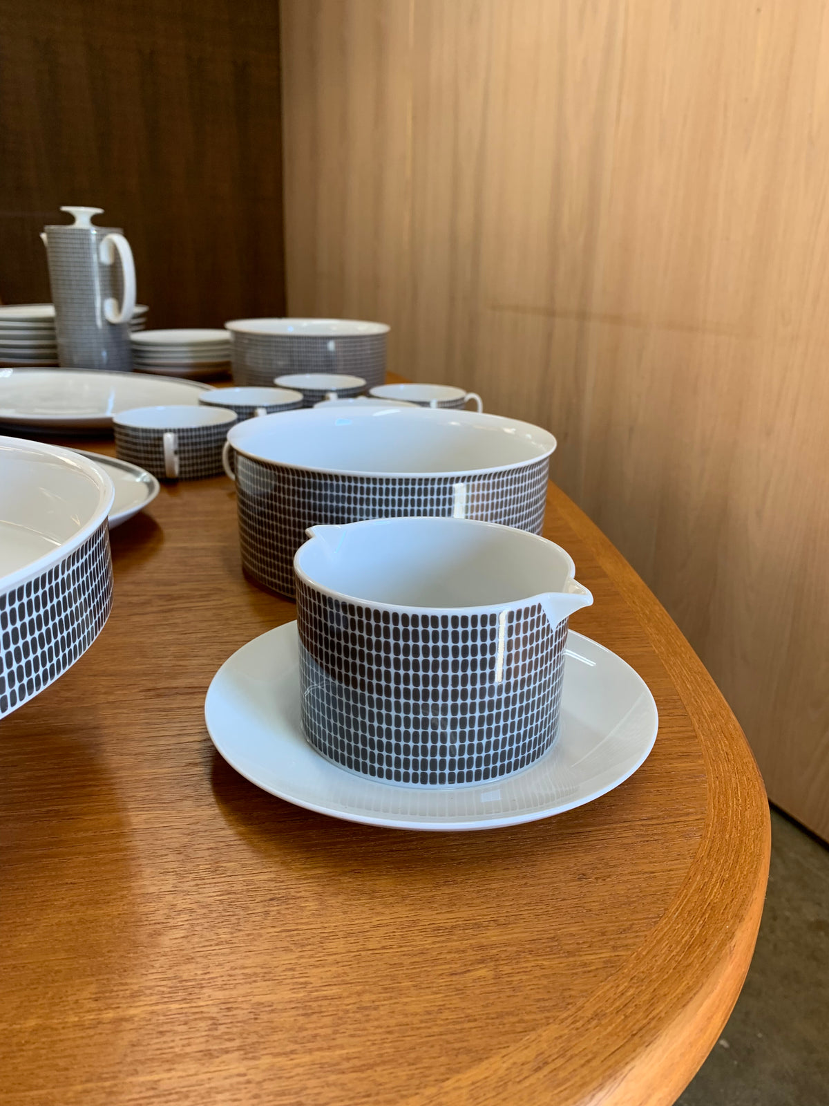 Thomas Germany “Onyx Grey” – Complete Mid-Century Dinnerware Set – Pray for Modern