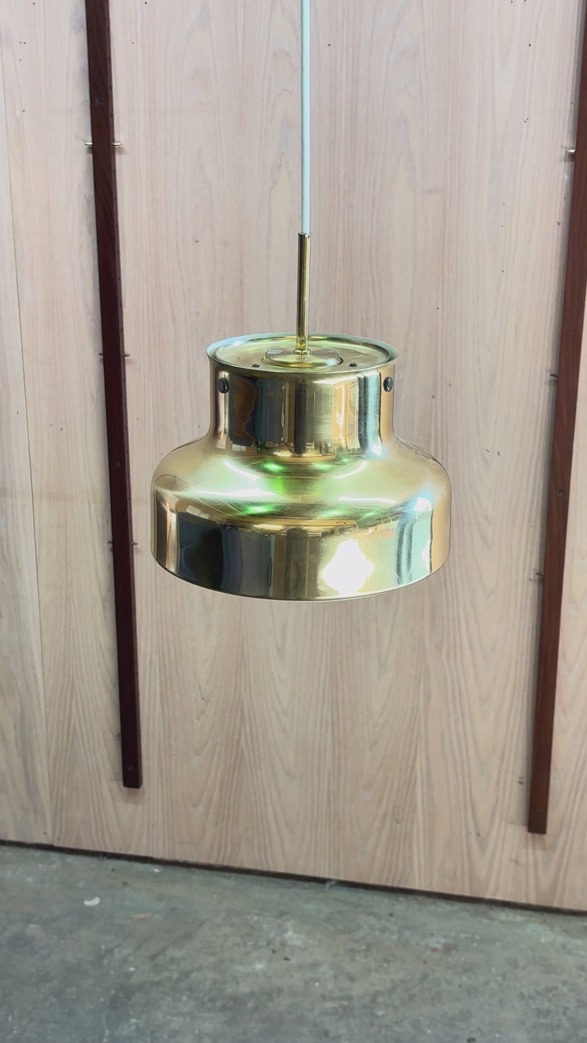 Brass “Bumling” Pendant Lamp by Anders Pehrson for Ateljé Lyktan 