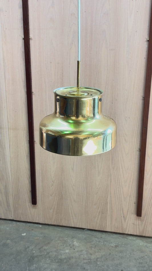 Brass “Bumling” Pendant Lamp by Anders Pehrson for Ateljé Lyktan, Sweden, 1960s