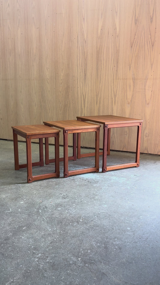 1960s Danish Teak Nesting Tables