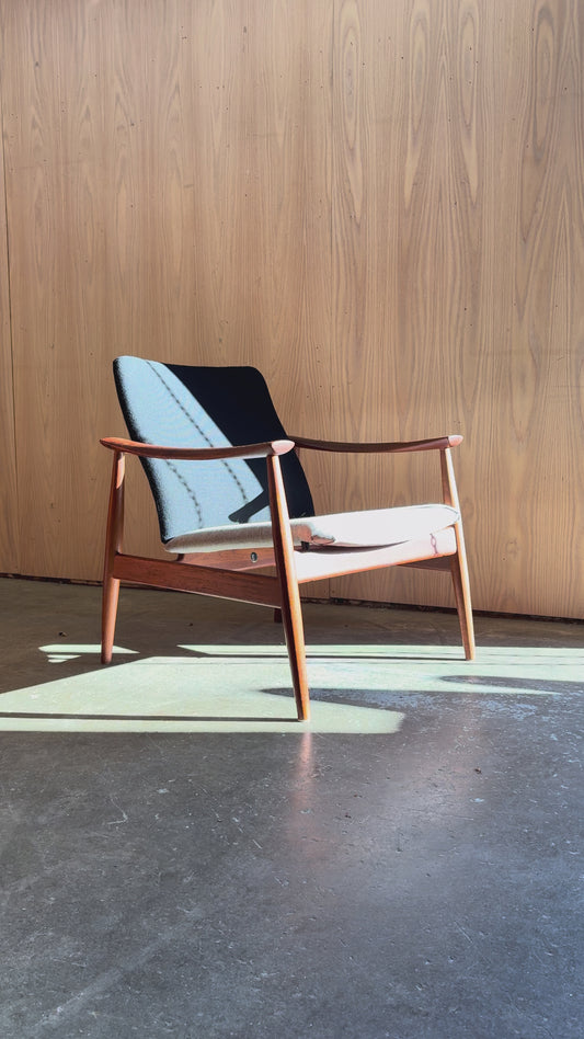 1960s Danish Teak FD138 Lounge Chair by Finn Juhl