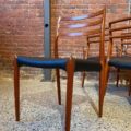 1960s Danish Teak Dining Chairs by Niels Møller