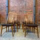 1960s Danish Teak Dining Chairs with New Leather