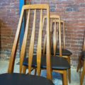 1960s Danish Teak Dining Chairs with New Leather