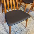 1960s Danish Teak Dining Chairs with New Leather