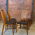 1960s Danish Teak Dining Chairs with New Leather