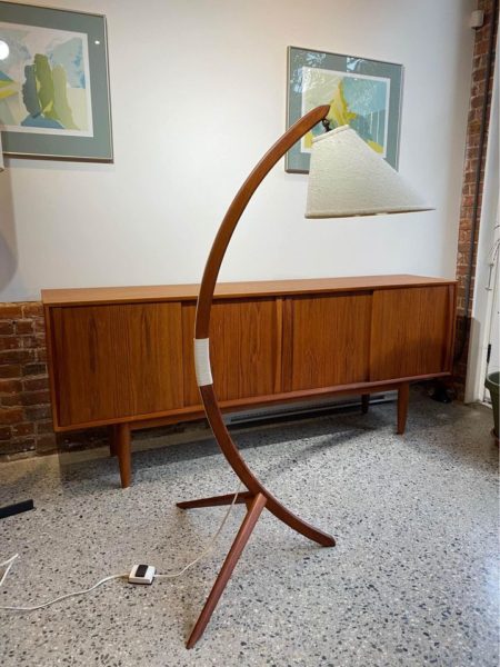 1960s Teak “Bow” Floor Lamp