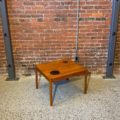 1960s Danish Solid Teak Coffee Side End Table by Magnus Olesen