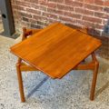 1960s Danish Solid Teak Coffee Side End Table by Magnus Olesen