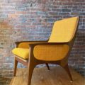 1960s Mid Century Teak Lounge Chair by R Huber