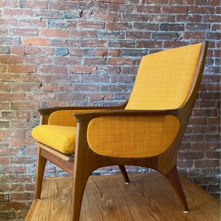 1960s Mid Century Teak Lounge Chair by R Huber