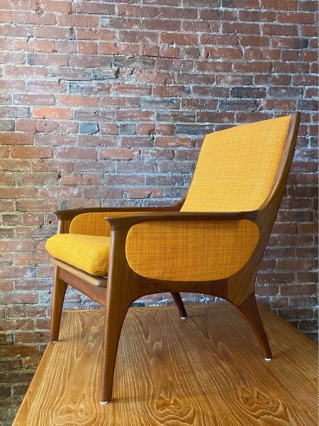 1960s Mid Century Teak Lounge Chair by R Huber