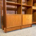 Mid Century Freestanding Modular Teak Wall Unit Bookcase