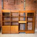 Mid Century Freestanding Modular Teak Wall Unit Bookcase