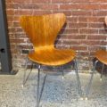 Pair of 1970s Danish Teak Series 7 Chairs by Arne Jacobsen for Fritz Hansen