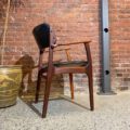 1960s Danish Rosewood and Leather Chair