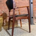 1960s Danish Rosewood and Leather Chair