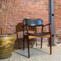 1960s Danish Rosewood and Leather Chair