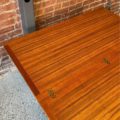 1960s Danish Teak Flip-Top Expanding Dining Table Desk