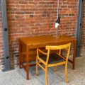 1960s Danish Teak Flip-Top Expanding Dining Table Desk