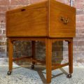 1960s Danish Teak Storage Box Side End Table by Ludvig Pontopiddan