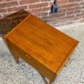 1960s Danish Teak Storage Box Side End Table by Ludvig Pontopiddan