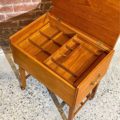 1960s Danish Teak Storage Box Side End Table by Ludvig Pontopiddan