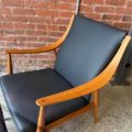 1960s Danish Teak Lounge Chair and Ottoman by Peter Hvidt