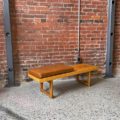 1960s Norwegian Oak Coffee Table Bench by Torbjørn Afdal