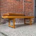 1960s Norwegian Oak Coffee Table Bench by Torbjørn Afdal