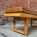 1960s Norwegian Oak Coffee Table Bench by Torbjørn Afdal