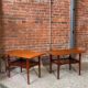 Mid Century Two Tier Side End Tables Circa 1960s