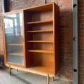 1960s Danish Teak Bookcase Display Cabinet