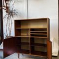 1960s Danish Rosewood Cabinet Bookcase Cabinet