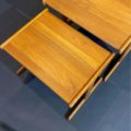 1960s Danish Solid Teak Nesting Side End Tables