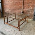 1960s Danish Rosewood and Glass Coffee Table by Henning Norgaars